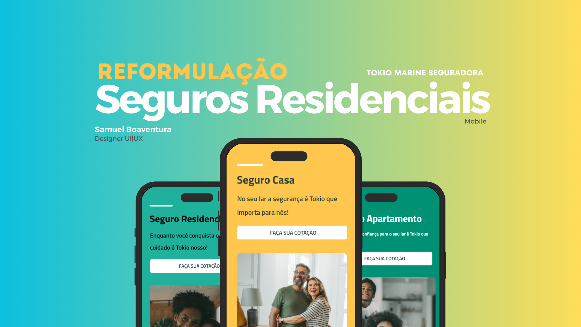 Telas do fluxo digital do seguro residencial — Tokio Marine Seguradora